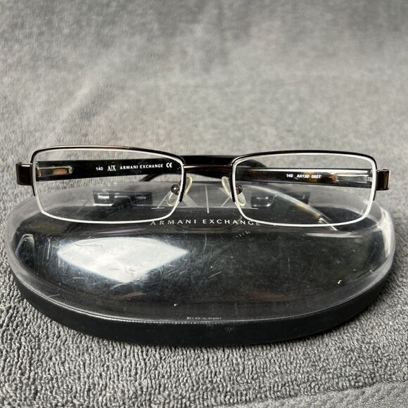 Armani Exchange Eyeglasses FRAMES ONLY AX130 Amber Tortoise With Case         G1 - Picture 1 of 7